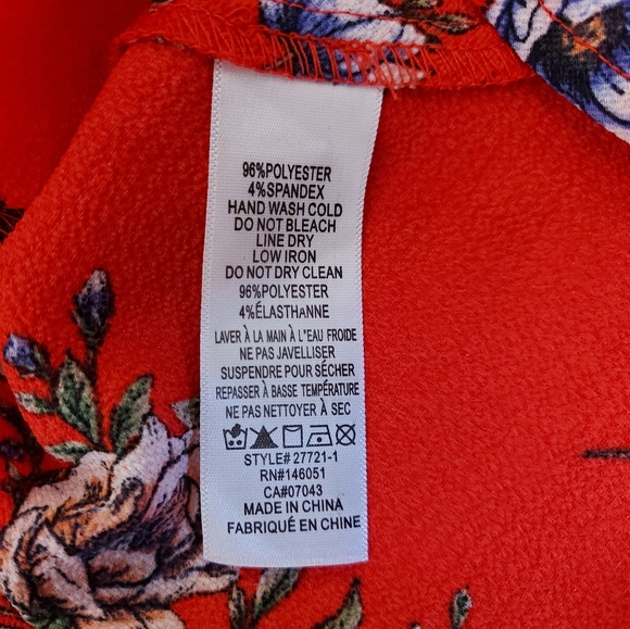 Peplum red top - Picture 4 of 4